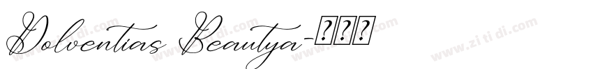 Dolventias Beautya字体转换